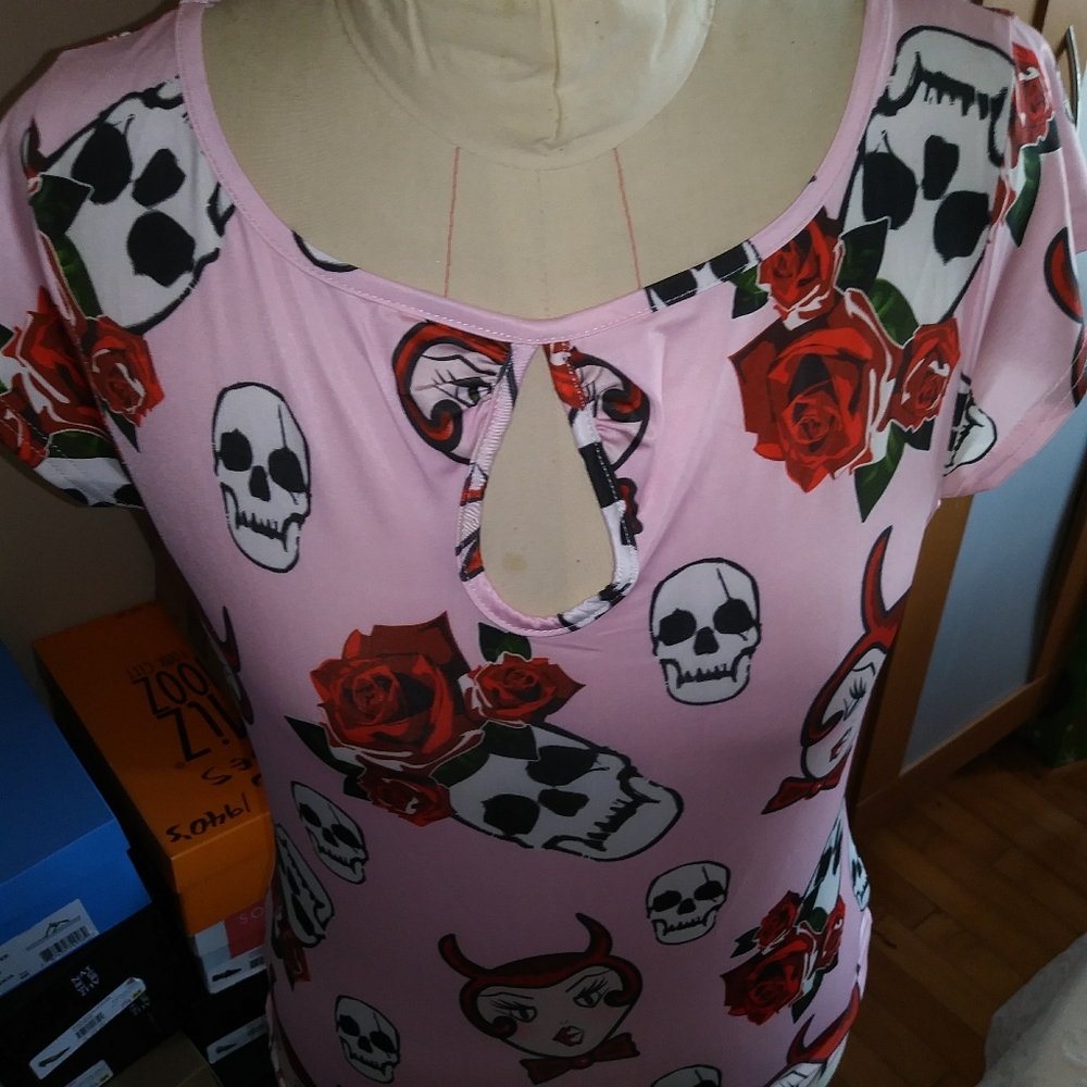 Lindy Bop Rockabilly Top M to L